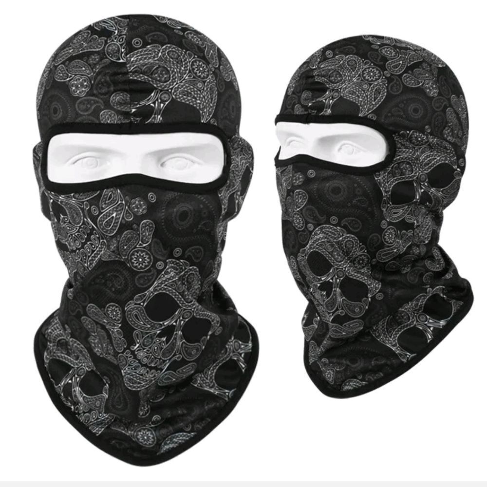 Tactical Skull Ghost Printed Full Face Mask Balaclava Halloween Ski Motorcycle